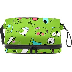 Generic Multi-Functional Storage Travel Cosmetic Bag with Handle,Hand Drawn Simple Black Line Dog Face Pattern,Large Capacity Travel Cosmetic Bag Generic Multi-Functional Storage Travel Cosmetic Bag with Handle,Hand Drawn Simple Black Line Dog Face Pattern,Large Capacity Travel Cosmetic Bag