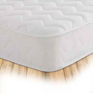 Starlight Beds Essentials Zig Zag Small Double Mattress with Springs and Memory Foam. 7.5 Inch Budget Mattress. Soft Firmness, White (120x190x19cm) Starlight Beds Essentials Zig Zag Small Double Mattress with Springs and Memory Foam. 7.5 Inch Budget Mattress. Soft Firmness, White (120x190x19cm)