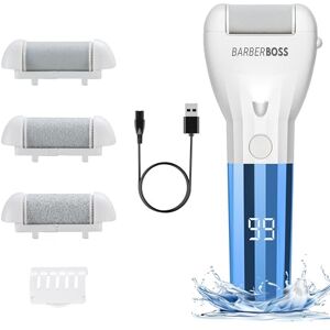 BARBERBOSS Rechargeable Callus Remover, Electric Pedicure Tool for Feet, Hard Skin & Dead Skin Removal Kit, Foot Care Roller Device, Complete Foot Grooming Kit BARBERBOSS Rechargeable Callus Remover, Electric Pedicure Tool for Feet, Hard Skin & Dead Skin Removal Kit, Foot Care Roller Device, Complete Foot Grooming Kit
