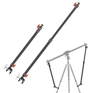 NEEWER Camera Slider Support Arm 2 Pack Adjustable Tripod Stability Arm to Increase Stability Aluminium Alloy Extendable Rods for Camera Video with C Clamps and Ball Head NEEWER Camera Slider Support Arm 2 Pack Adjustable Tripod Stability Arm to Increase Stability Aluminium Alloy Extendable Rods for Camera Video with C Clamps and Ball Head
