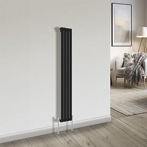 NRG Bathroom Radiator Black 1600x272mm Single Flat Panel for Living Room and Kitchen NRG Bathroom Radiator Black 1600x272mm Single Flat Panel for Living Room and Kitchen