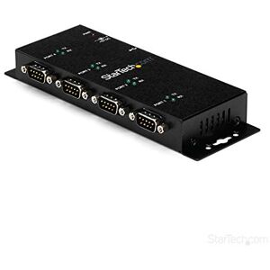 StarTech .com 4 Port USB to Serial RS232 Adapter Wall Mount Din Rail COM Port Retention FTDI USB to DB9 RS232 Hub, TAA (ICUSB2324I) StarTech .com 4 Port USB to Serial RS232 Adapter Wall Mount Din Rail COM Port Retention FTDI USB to DB9 RS232 Hub, TAA (ICUSB2324I)