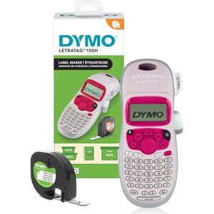 Dymo LetraTag LT-100H Handheld Label Maker ABC Keyboard Label Printer with Easy-to-Use13 Character LCD Screen Great for Home & Office Organisation Pink Dymo LetraTag LT-100H Handheld Label Maker ABC Keyboard Label Printer with Easy-to-Use13 Character LCD Screen Great for Home & Office Organisation Pink