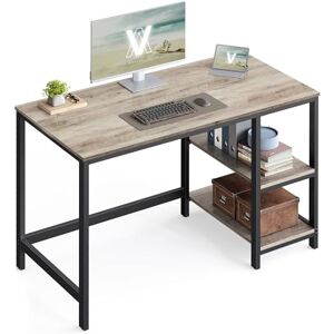 VASAGLE Computer Desk, Office Desk, 120 x 60 x 76 cm, Industrial Style, for Study, Bedroom, Living Room, Heather Greige and Ink Black LWD47MB VASAGLE Computer Desk, Office Desk, 120 x 60 x 76 cm, Industrial Style, for Study, Bedroom, Living Room, Heather Greige and Ink Black LWD47MB