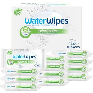WaterWipes Sensitive+ Hydrating Boost Wipes, 720 Count (12 Packs), 3-In-1 Cleans, Cares, Hydrates, 99% Water with Aloe Vera, Unscented Baby Wipes WaterWipes Sensitive+ Hydrating Boost Wipes, 720 Count (12 Packs), 3-In-1 Cleans, Cares, Hydrates, 99% Water with Aloe Vera, Unscented Baby Wipes