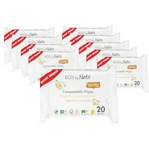 Naty Compostable Baby Wipes – Unscented, 100% Plant-Based, Plastic-Free, Fragrance-Free, Hypoallergenic for sensitive skin and Dermatologically Tested (Travel Pack 240 Count 12 Packs of 20) Naty Compostable Baby Wipes – Unscented, 100% Plant-Based, Plastic-Free, Fragrance-Free, Hypoallergenic for sensitive skin and Dermatologically Tested (Travel Pack 240 Count 12 Packs of 20)