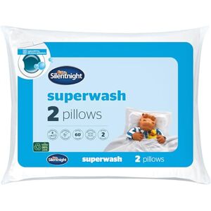 Silentnight Superwash Pillows 2 Pack Pack of 2 Medium Support Pillows Designed to Withstand Repeated Machine Washing for Fresh and Hygienic Sleep Hypoallergenic, White Silentnight Superwash Pillows 2 Pack Pack of 2 Medium Support Pillows Designed to Withstand Repeated Machine Washing for Fresh and Hygienic Sleep Hypoallergenic, White