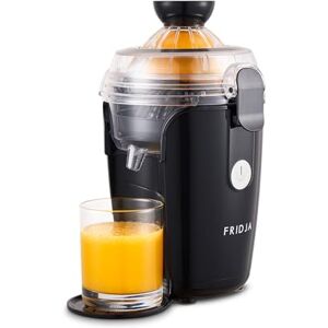 FRIDJA f800 Automatic Citrus Juicer Machine Premium One-Touch, No Spills or Splashes, Easy to Clean, Stainless Steel, Black, Quiet Motor, 50W, 400ml Ideal for Oranges, Lemons, Limes & Grapefruits FRIDJA f800 Automatic Citrus Juicer Machine Premium One-Touch, No Spills or Splashes, Easy to Clean, Stainless Steel, Black, Quiet Motor, 50W, 400ml Ideal for Oranges, Lemons, Limes & Grapefruits