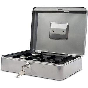 MAUL 30 x 24.5 x 9 cm Cash Box 4 Silver MAUL 30 x 24.5 x 9 cm Cash Box 4 Silver