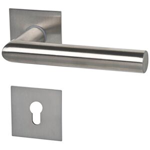 Alpertec 32846013 Piato-R Square Stainless Steel Coloured PZ Door Handle Set Door Fittings for Apartment Entrance Doors on Both Sides Alpertec 32846013 Piato-R Square Stainless Steel Coloured PZ Door Handle Set Door Fittings for Apartment Entrance Doors on Both Sides