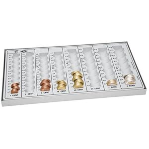 WEDO 160800037 Coin Tray with Metal Base 33.3 x 18.3 x 3.1 cm Light Grey WEDO 160800037 Coin Tray with Metal Base 33.3 x 18.3 x 3.1 cm Light Grey