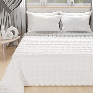 PETTI Artigiani Italiani Single Bedspread, Spring, White Grey, 100% Made in Italy, 100% Hypoallergenic Microfibre PETTI Artigiani Italiani Single Bedspread, Spring, White Grey, 100% Made in Italy, 100% Hypoallergenic Microfibre