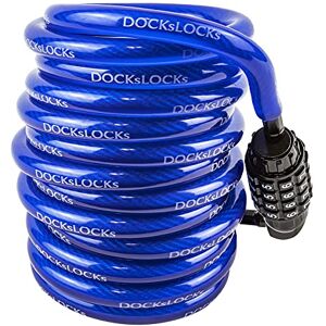 DocksLocks Weatherproof Coiled Security Cable Lock (5ft to 25ft Lengths) with Resettable Combination, Anti-Theft Protection for Kayaks, Bikes, Paddleboards, Scooter, Equipment, Bicycles and More 5ft DocksLocks Weatherproof Coiled Security Cable Lock (5ft to 25ft Lengths) with Resettable Combination, Anti-Theft Protection for Kayaks, Bikes, Paddleboards, Scooter, Equipment, Bicycles and More 5ft