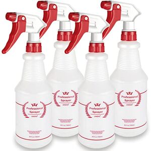 Uineko Airbee Plastic Spray Bottle (4 Pack, 24 Oz, All-Purpose) Heavy Duty Spraying Bottles Leak Proof Mist Empty Water Bottle for Cleaning Solution Planting Pet with Upgraded Adjustable Nozzle. Uineko Airbee Plastic Spray Bottle (4 Pack, 24 Oz, All-Purpose) Heavy Duty Spraying Bottles Leak Proof Mist Empty Water Bottle for Cleaning Solution Planting Pet with Upgraded Adjustable Nozzle.