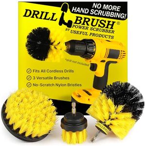 Drillbrush Power Scrubber For Drill All-Purpose Bathroom Cleaning Kit, Tub & Tile Scrubber Long-Lasting Nylon Bristles, Black Handle Drillbrush Power Scrubber For Drill All-Purpose Bathroom Cleaning Kit, Tub & Tile Scrubber Long-Lasting Nylon Bristles, Black Handle