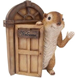 Design Toscano Garden Greetings Squirrel Welcome Tree House Door Sculpture Design Toscano Garden Greetings Squirrel Welcome Tree House Door Sculpture