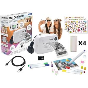 Lexibook , StarCAM Print, Camera pack with instant printer, Photo and video function, 32GB SD card and photo personalization kit included, White, DJ150LXB Lexibook , StarCAM Print, Camera pack with instant printer, Photo and video function, 32GB SD card and photo personalization kit included, White, DJ150LXB