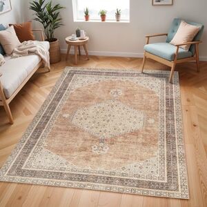 Livabliss x Becki Owens Lila Vintage – Area Carpet 200x275 cm for Living Room & Dining – Traditional Multicolour Boho Style, Easy Care, Tan, Brown, Grey Livabliss x Becki Owens Lila Vintage – Area Carpet 200x275 cm for Living Room & Dining – Traditional Multicolour Boho Style, Easy Care, Tan, Brown, Grey