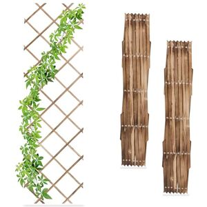 Relaxdays 3x Garden Trellis, Climbing Plants Support, Balcony & Terrace, Extendable Wooden Wall Frame, 180x60cm, Natural, Wood, 180 x 60 x 1.5 cm Relaxdays 3x Garden Trellis, Climbing Plants Support, Balcony & Terrace, Extendable Wooden Wall Frame, 180x60cm, Natural, Wood, 180 x 60 x 1.5 cm