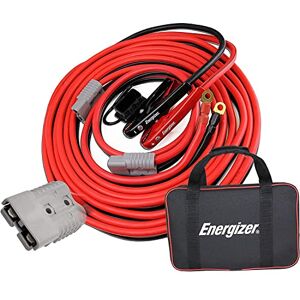 Energizer Jumper Cables, 30 feet, 1 Gauge, 800A, Booster Battery Cables with Permanent Installation kit and Quick Connect Plug for SUV and Trucks with up to 8-Liter Gasoline and 6-Liter Diesel Engines Energizer Jumper Cables, 30 feet, 1 Gauge, 800A, Booster Battery Cables with Permanent Installation kit and Quick Connect Plug for SUV and Trucks with up to 8-Liter Gasoline and 6-Liter Diesel Engines