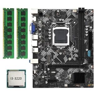 Pcivzxam B75M- Motherboard B75M Desktop Motherboard B75M- Computer Motherboard +I3-3220 CPU +2X DDR3 1600MHz 8G RAM LGA 1155 USB 3.0 SATA 3.0 Computer Motherboard Pcivzxam B75M- Motherboard B75M Desktop Motherboard B75M- Computer Motherboard +I3-3220 CPU +2X DDR3 1600MHz 8G RAM LGA 1155 USB 3.0 SATA 3.0 Computer Motherboard