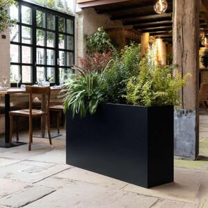 Nicoman Metal Trough Planter, Indoor & Outdoor, 90x30x82cm, Matte Black, Galvanized Steel, Weather-Resistant, Rectangular, Freestanding Garden Planter Nicoman Metal Trough Planter, Indoor & Outdoor, 90x30x82cm, Matte Black, Galvanized Steel, Weather-Resistant, Rectangular, Freestanding Garden Planter
