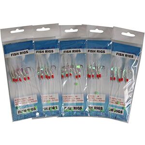 Laxygo 10 Packs Sabiki Rigs Fishing Flasher Lures Bait Rigs for Freshwater/Saltwater (10packs) Laxygo 10 Packs Sabiki Rigs Fishing Flasher Lures Bait Rigs for Freshwater/Saltwater (10packs)