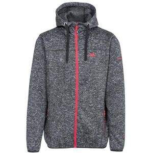 Trespass Men's Odeno Warm Fleece Jacket With Hood 300gsm, black marl, L UK Trespass Men's Odeno Warm Fleece Jacket With Hood 300gsm, black marl, L UK