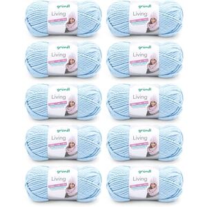 Gründl Living Value Pack 10 All Balls 100g Knitting Yarn 80% Polyacrylic/20% polyamide, Blue, 39 x 40 x 8 cm Gründl Living Value Pack 10 All Balls 100g Knitting Yarn 80% Polyacrylic/20% polyamide, Blue, 39 x 40 x 8 cm