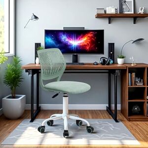 FurnitureR Light Green Video Game Chairs,with Five Wheels for Free Movement,Durable and Sturdy,Comfortable and Breathable Backrest,for Video Game Room FurnitureR Light Green Video Game Chairs,with Five Wheels for Free Movement,Durable and Sturdy,Comfortable and Breathable Backrest,for Video Game Room