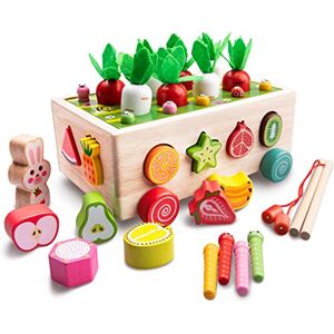 Achiyway Wooden Toys for 3 4 5 Years Old Boys Girls, Toddler Toys Educational Sensory Toys, Kids Motor Skills Fishing Games and Montessori Toys for Baby Birthday Gifts(fruit toys) Achiyway Wooden Toys for 3 4 5 Years Old Boys Girls, Toddler Toys Educational Sensory Toys, Kids Motor Skills Fishing Games and Montessori Toys for Baby Birthday Gifts(fruit toys)