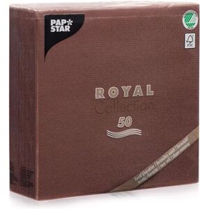 Papstar Royal Collection 10821 Serviettes with 1/4 Fold 40 x 40 cm Brown Pack of 50 Papstar Royal Collection 10821 Serviettes with 1/4 Fold 40 x 40 cm Brown Pack of 50