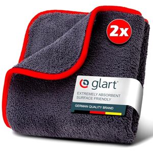 Glart 42TP Microfiber Cloth Set 2 Cloths of 40x40 cm Lint-free & Streak-free Cleaning Cloth for High-Gloss Surfaces, Glass, Mirrors, Painted Surfaces, Kitchen, Furniture Care, Sensitive Surfaces Glart 42TP Microfiber Cloth Set 2 Cloths of 40x40 cm Lint-free & Streak-free Cleaning Cloth for High-Gloss Surfaces, Glass, Mirrors, Painted Surfaces, Kitchen, Furniture Care, Sensitive Surfaces