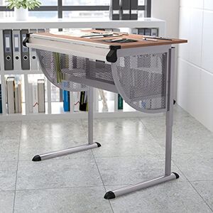 Flash Furniture Berkley Adjustable Drawing and Drafting Table with Pewter Frame Flash Furniture Berkley Adjustable Drawing and Drafting Table with Pewter Frame