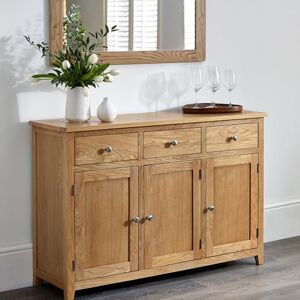 Julian Bowen Mallory Large Sideboard, Oak, 86 x 128 x 40 Julian Bowen Mallory Large Sideboard, Oak, 86 x 128 x 40