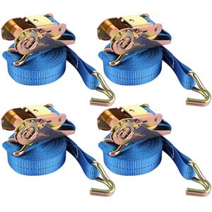 ASelected 4X800Kg Heavy Duty Ratchet Tie Down Straps,2.5Cm X 5M Strap With J-Hooks,Lashing Straps Load Securing Straps For Trailer Motorcycle Luggage Cargo Transportation Vans Moving Appliances(Blue) ASelected 4X800Kg Heavy Duty Ratchet Tie Down Straps,2.5Cm X 5M Strap With J-Hooks,Lashing Straps Load Securing Straps For Trailer Motorcycle Luggage Cargo Transportation Vans Moving Appliances(Blue)