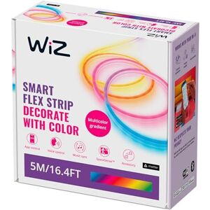 WiZ Smart Flex LED Strip Light, 5m, 16 Million Colours, Dynamic Light Scenes, Connects to Your Wi-Fi, Voice/App Control, Works with Google Home, Alexa and HomeKit, LED Lights Bedroom, Living Room WiZ Smart Flex LED Strip Light, 5m, 16 Million Colours, Dynamic Light Scenes, Connects to Your Wi-Fi, Voice/App Control, Works with Google Home, Alexa and HomeKit, LED Lights Bedroom, Living Room