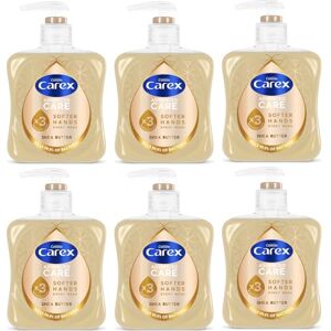 CAREX Advanced Care Shea Butter Antibacterial Hand Wash, 3x More Moisturisers, Clean & Protect Hands, Bulk Buy, Pack of 6 x 250ml CAREX Advanced Care Shea Butter Antibacterial Hand Wash, 3x More Moisturisers, Clean & Protect Hands, Bulk Buy, Pack of 6 x 250ml
