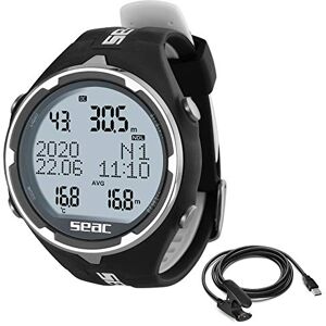 SEAC Action, Dive Computer with Scuba and Freediving Mode, Dive Logbook, Dive Planner, Safety Alarms, black/white + usb SEAC Action, Dive Computer with Scuba and Freediving Mode, Dive Logbook, Dive Planner, Safety Alarms, black/white + usb