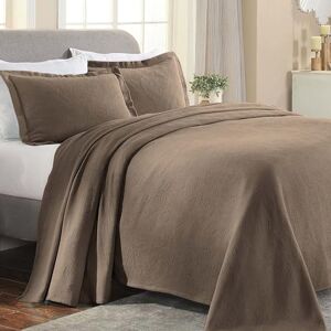 Superior Bedspread, Cotton, Taupe, King Superior Bedspread, Cotton, Taupe, King