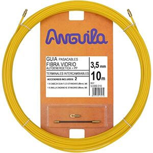 Anguila Fibreglass Reinforced + Propylene Reinforced Cable Guide Interchangeable Clamps Yellow Diameter 3.5 mm 10 m Anguila Fibreglass Reinforced + Propylene Reinforced Cable Guide Interchangeable Clamps Yellow Diameter 3.5 mm 10 m