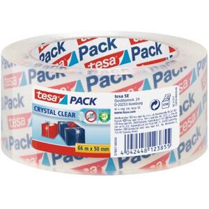 tesa UK tesapack 57807 Crystal Clear Packing Tape for Packaging of Heavy Cartons and Parcels, 66 m x 50 mm 6 Rolls tesa UK tesapack 57807 Crystal Clear Packing Tape for Packaging of Heavy Cartons and Parcels, 66 m x 50 mm 6 Rolls