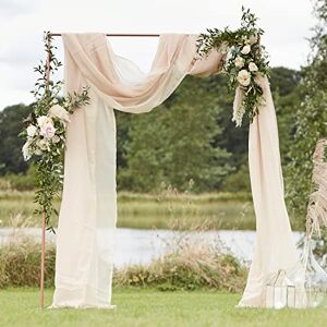 Ginger Ray Taupe Draping Wedding Fabric Ideal for Wedding Backdrops and Frame Decorations Ginger Ray Taupe Draping Wedding Fabric Ideal for Wedding Backdrops and Frame Decorations