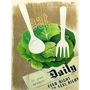 Wee Blue Coo Health Food Vegetables War Second World UK Vintage Advertising Art Print Poster Wall Decor 12X16 Inch Wee Blue Coo Health Food Vegetables War Second World UK Vintage Advertising Art Print Poster Wall Decor 12X16 Inch