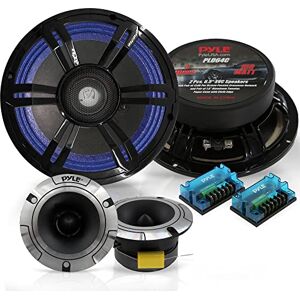 Pyle 6.5" Component Speakers for Car Audio 2 Pair Kit Includes Pair of Crossover Networks and 1'' Aluminum Tweeters, Paper Cone with Cloth Edge PLD64C Pyle 6.5" Component Speakers for Car Audio 2 Pair Kit Includes Pair of Crossover Networks and 1'' Aluminum Tweeters, Paper Cone with Cloth Edge PLD64C