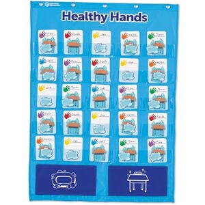 Learning Resources Healthy Hands Pocket Chart, Teach Healthy Classroom Hygiene Habits Learning Resources Healthy Hands Pocket Chart, Teach Healthy Classroom Hygiene Habits