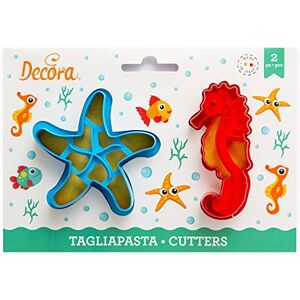 Decora 0255135 SEA Life Plastic Cookie Cutters Set of 2 Decora 0255135 SEA Life Plastic Cookie Cutters Set of 2