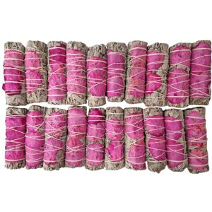 VIE Smudge Stick, White Sage and Light Pink Petals 4", Pack of 20 VIE Smudge Stick, White Sage and Light Pink Petals 4", Pack of 20