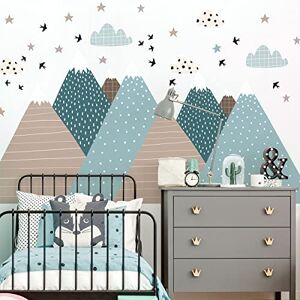 Ambiance Sticker Children's Wall Stickers Baby Room Decoration Children's Wall Sticker Scandinavian Mountains Vika H60 x L90 cm Ambiance Sticker Children's Wall Stickers Baby Room Decoration Children's Wall Sticker Scandinavian Mountains Vika H60 x L90 cm