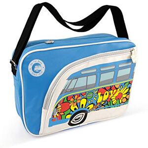 BRISA VW Collection Volkswagen Shoulder Travel Messenger Bag with VW T1 Bus Campervan Motif (Love Bus/Multicolor) BRISA VW Collection Volkswagen Shoulder Travel Messenger Bag with VW T1 Bus Campervan Motif (Love Bus/Multicolor)